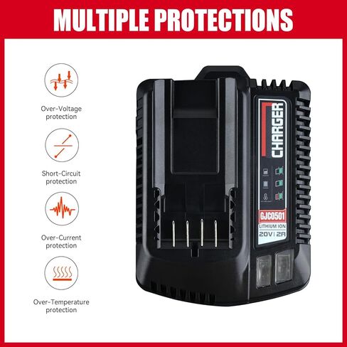 بديل VANON لشاحن بطارية Craftsman 20V CMCB104، متوافق مع بطارية ليثيوم أيون 20 فولت V20 بحد أقصى CMCB202 CMCB204 CMCB209 CMCB206. in Kuwait