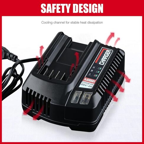 بديل VANON لشاحن بطارية Craftsman 20V CMCB104، متوافق مع بطارية ليثيوم أيون 20 فولت V20 بحد أقصى CMCB202 CMCB204 CMCB209 CMCB206. in Kuwait