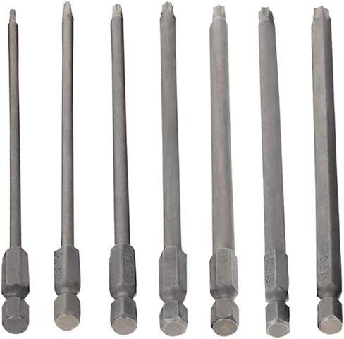 Utoolmart Torx Bits Set 7pcs 1/4 Inch Hex Shank T10 T15 T20 T25 T27 T30 T40Screwdriver Bit Set 150mm Length S2 Screw Driver Kit Tools in Saudi Arabia