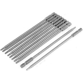 uxcell® 150mm Long 2.5mm Tip Hex Shank Hexagon Screwdriver Bits Tool 10pcs