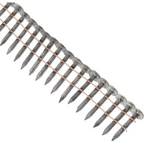 Metabo HPT 12131HPT High Wire Coil Roofing Nails, 1-1/4" x .120", Electro-Galvanized, Ring Shank, Fits Hitachi Power Tools/Metabo HPT NV45AB2 Roofing Nailers | 7,200 Pack