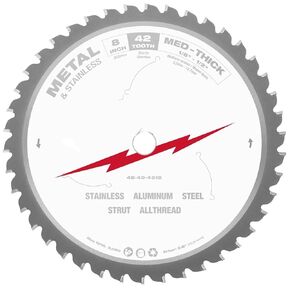 48-40-4515 Fits Milwaukee 8" 42 Tooth Dry Cut Cermet Tipped Metal Cutting Saw Blade