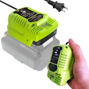 for Ryobi 40V Battery Replacement Charger OP401,Compatible with Ryobi 40V Battery OP4040 OP4050 OP4050A OP40601 OP4026,Portable Mini Fast Charger Adapter (only for 40V Battery not 18V)