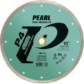 Pearl Abrasive P4 ADM10PT Reactor 10" Porcelain Tile Diamond Blade