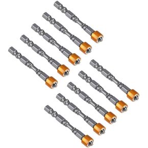 10Pcs Drywall Screwdriver Bits Set, PH2 Hex Shank Magnetic Anti Slip 65mm with S2 Chrome Steel for Plasterboard Screw