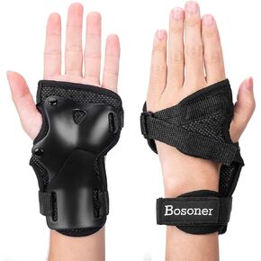 واقي المعصم، واقيات المعصم BOSONER للتزلج على الجليد، والتزلج على الجليد، وأدوات حماية المعصم للبالغين / الأطفال / الشباب (زوج واحد) in Kuwait