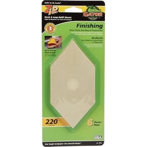 ALI INDUSTRIES 7211 220 Grit Sand Sheet, 6-Pack