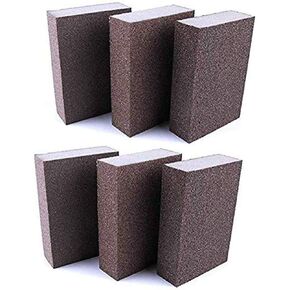 80 Grit Wet Dry Sanding Sponge Buffing Diamond Polishing Pads Hand Sanding Tool 6pcs