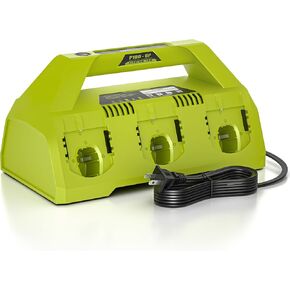 18V Battery Charger Replacement for Ryobi 18V battery,6-Port Charger Station for Lithium-Ion ONE+ 18V Ryobi Batteries P100 P102 P103 P105 P107 P108 P189 P190 P193 P197,For Ryobi Charger P135 P117 P118