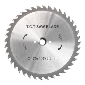 EUS-W1 6.5" Alloy Blade for EUS1800 Undercut Jamb Saw, 40-tooth, Suitable for Wood and Drywall