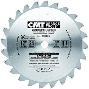 CMT 286.024.12 Demolition and Rescue Saw Blade and 12-Inch by 24 Teeth TCG Grind with 1-Inch Bore