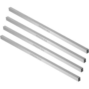 4pcs Lathe HSS Square Cutting Tool Bits, 6mmx6mmx200mm Rectangular Lathe Fly Cutter Mill Blank