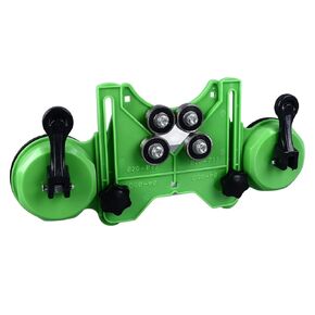Tile Hole Saw Guide Jig Fixture Adjustable Tile Hole Saw Template Vacuum Suction Base with 2 Suction Cups for Ceramic Glass Porcelain Marble (Locator)
