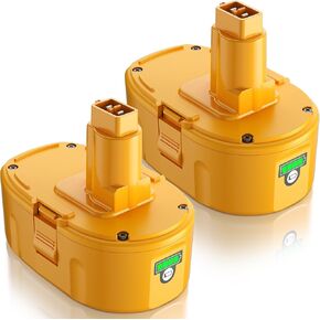 Bonadget 2Pack 6500mAh DC9098 18V Battery Replacement Compatible with Dewalt 18V Battery for Dewalt 18 Volt XRP Battery Lithium-ion DC9096 DC9098 DC9099 DW9095 DW9096 DW9098 DE9038 Power Tool Battery