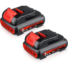DCB120 3.0Ah 12V Replacement for Dewalt Compatible with 12 Volt Battery DCB120 DCB121 DCB123 DCB122 DCB124 DCB125 DCB127 2Pack