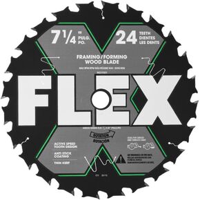 FLEX 7-1/4-Inch 24T Carbide Rough Cut Wood Circular Saw Blade - FA201001