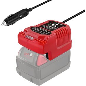 Mini Car Charger for Milwaukee M18 18V Battery Replacement, Portable Quick Car Charger, Cigarette Lighter Plug, 1/4 Size of Original (Only for 18V Battery)