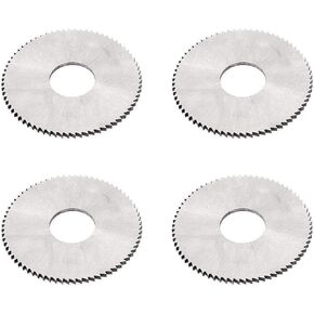 4Pcs 40mm Dia 1mm Thickness 72 Teeth Circular High Speed Steel Plain Slitting Saw Cutter Cutting Tool(Size:40mm x 1mm x 13mm)