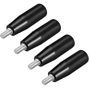 uxcell 4Pcs Revolving Handwheel Machine Handle M12 Male Threaded Stem for Milling Machinery