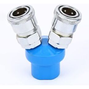 Air Hose Splitter, Quick Connect Air Hose Splitter Coupler Air Compressor Splitter(Round 3 Way)