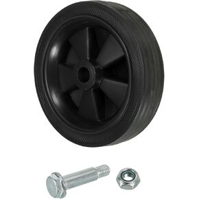 PATIKIL 4.5" Air Compressor Wheels, Universal Air Compressor Wheel Replacement Parts with 0.5" Dia. Hole for Easy Mobility, Black