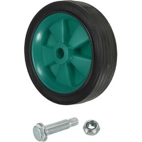 PATIKIL 4.5" Air Compressor Wheels, Universal Air Compressor Wheel Replacement Parts with 0.5" Dia. Hole for Easy Mobility, Black