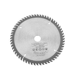 Oumefar Circular Saw Blade, 6-1/2 Inch TCT Circular Saw Blade Hard Alloy 6.5" Silver Circular Cutting Saw Blade 60 Teeth with Reduction Rings, Circular Saw Blade for Wood Cutting