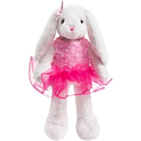 Ballerina Teddy Bear Stuffed Animal Cute Plush Bear in Tutu Skirt Birthday Dance Recital Gifts for Girls Kids 21’’ Pink