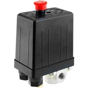 Single Phase Air Compressor Pressure Switch 4 Port Manifold 175Psi