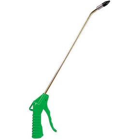 Mountain 9320 20" Variable Flow Blow Gun with Removable Rubber Tip for Garages, Repair Shops and DIY, Comfortable Lever Control, Insulated Handle, High Impact Plastic Body, Angled Nozzle, Green
