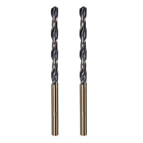 2 PCS 12mm Twist Drill Bit High Speed Steel 4341 Straight Shank Gold and Black Coated Drilling Bits for Home Improvment DIY, Metal/Wood/Plastic