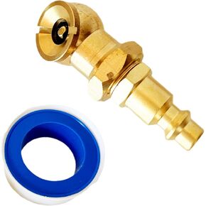 Portable Air Chuck, Solid Matel Closed Brass Ball Inflator with 1/4" NPT Standard Quick Plug for Tire Inflator Gauge Nozzle Air Compressor Accessories (1PCS)