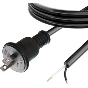 Replacement Part Number 33007298 18 Gauge 2 Wire Power Cord 10' Compatible with Black and Decker Models