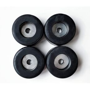 Masmoc Air Compressor Soft Rubber Feet Foot Mount Anti Vibration Isolator Pads for Pressure Washer, Generators Bumper OD:1-1/2" H:3/4" Hole:1/4" Set of 4 in Kuwait