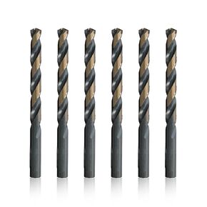 Drill America 1/8" HSS Contractor Grade Black & Gold Split Point Stub Drill Bit