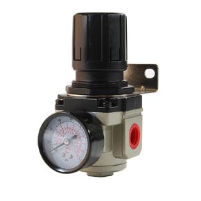 Primefit R1203G Large Body 1/2" Air Regulator with Steel Protected Gauge - 1/2" NPT Inlet/Outlet