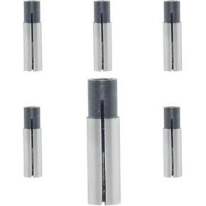 6PCS High Carbon Steel Bit Holder Adapter Fitting 1/4 Inch to 1/8 Inch Engraving Tool Adapter Suitable for Holding Drill Bit and Boring and Engraving Tool