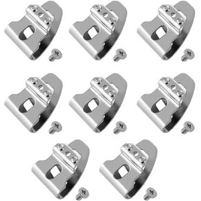 8Packs Belt Clips for Milwaukee 42-70-2653, 304 Stainless Steel Drill Belt Clip Hook with Screws, Drill Tool Clips Fit for Milwaukee M18 Impact Driver Hammer Drill 2604-22, 2604-20, 2797-22, 2604-22CT