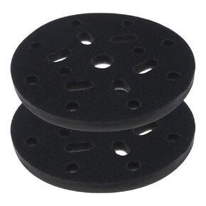 eMagTech 150mm 6 Inch Soft Sponge Interface Pad Compatible with Makita Bo6030 & Bo6040 Hook and Loop Sanding Disc 17 Holes Replacement Polishing Cushion Pad