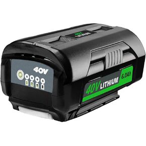 40V 6.0Ah Repalcement Battery Compatible with Ryobi 40-Volt Battery Power Tools OP4040 OP4026 OP4030 OP4050 OP4060A Ryobi 40V Repalcement Battery Pack