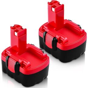 2Pack 14.4V 3.6Ah Ni-MH Replacement Battery Compatible with Bosch BAT040 BAT038 BAT041 BAT140 BAT159 BAT048 BAT100 BAT119 BH984 BPT1041 2607335275 2607335533 2607335534 2607335264 2607335685 260733571