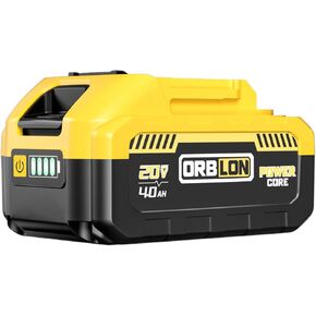 3.0Ah Lithium-ion Battery, can be Replaced with Model DCB206 DCB204 DCB204-2 DCB203 DCB201 DCB200 DCB207 DCB208 DCB210 and Other Batteries, Compatible with All Lithium-ion Tools of ORBLON