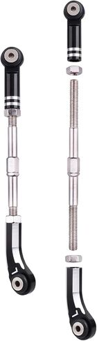 Aluminum Steering Camber Link Set Toe Link Steering Linkage Turnbuckles and Camber Links for Arrma 1/8 Kraton/Notorious 6S BLX Upgrades Parts (Black) in Saudi Arabia