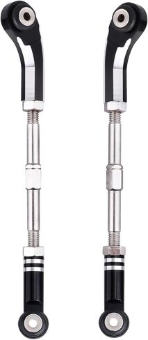 Aluminum Steering Camber Link Set Toe Link Steering Linkage Turnbuckles and Camber Links for Arrma 1/8 Kraton/Notorious 6S BLX Upgrades Parts (Black) in Saudi Arabia
