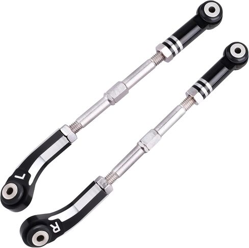 Aluminum Steering Camber Link Set Toe Link Steering Linkage Turnbuckles and Camber Links for Arrma 1/8 Kraton/Notorious 6S BLX Upgrades Parts (Black) in Saudi Arabia