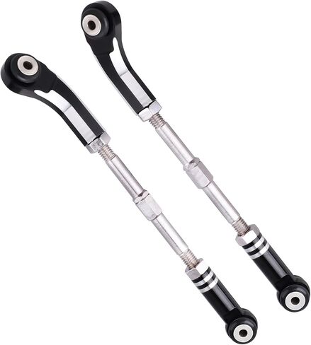 Aluminum Steering Camber Link Set Toe Link Steering Linkage Turnbuckles and Camber Links for Arrma 1/8 Kraton/Notorious 6S BLX Upgrades Parts (Black) in Saudi Arabia