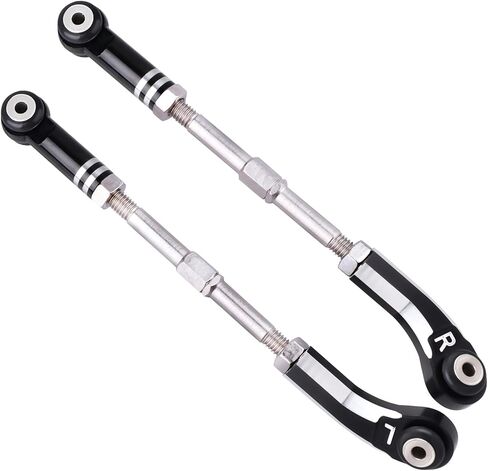 Aluminum Steering Camber Link Set Toe Link Steering Linkage Turnbuckles and Camber Links for Arrma 1/8 Kraton/Notorious 6S BLX Upgrades Parts (Black) in Saudi Arabia
