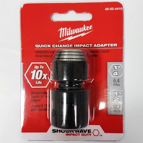 MILWAUKEE'S 48-03-4410 Shockwave 1/2 بوصة مربعة بواسطة محول سداسي 1/4 بوصة in Kuwait