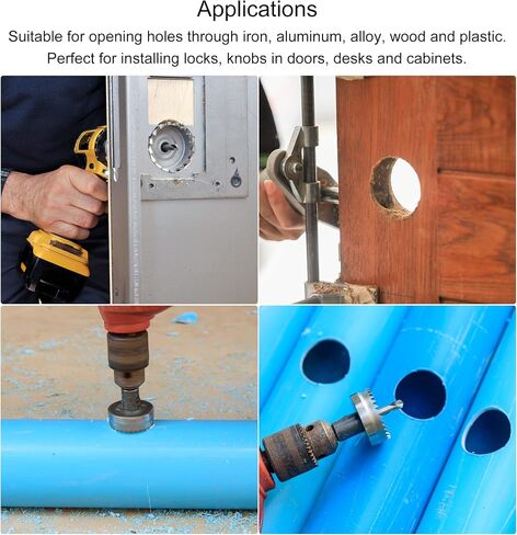 uxcell 25mm HSS Drill Bit Hole Saw Stainless High Speed Steel Metal Alloy in Saudi Arabia
