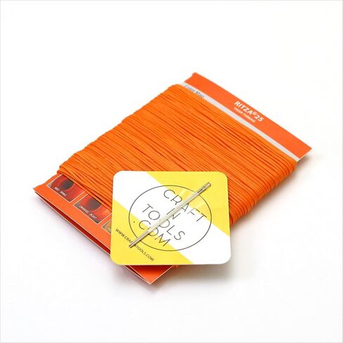 Amber Glow 0.6mm RITZA 25 Tiger Thread for Leather Craft | Waxed Tiger Thread | Ritza 25 Thread | Waxed Polyester | Saddlers Thread in Kuwait